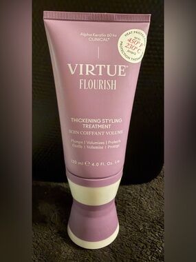 VIRTUE FLOURISH THICKENING STYLING
TREATMENT full size 4oz NWT